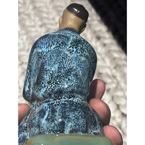 Vintage Chinese Shiwan Mudman Figurines Reading a Book 1900's Décor - Picture 5 of 7